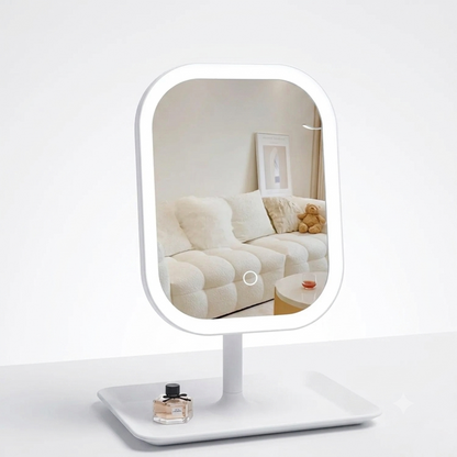 **Espejo de Maquillaje LED Portátil con 3 Luces**