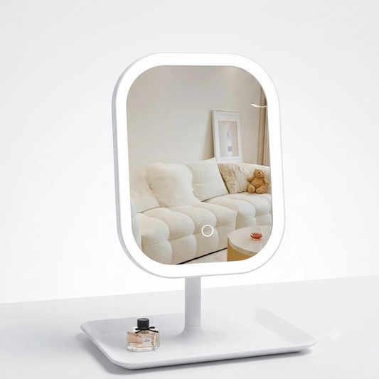 **Espejo de Maquillaje LED Portátil con 3 Luces**