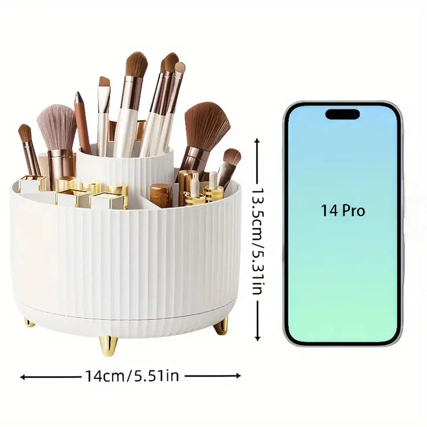 Organizador Giratorio de Maquillaje 360°