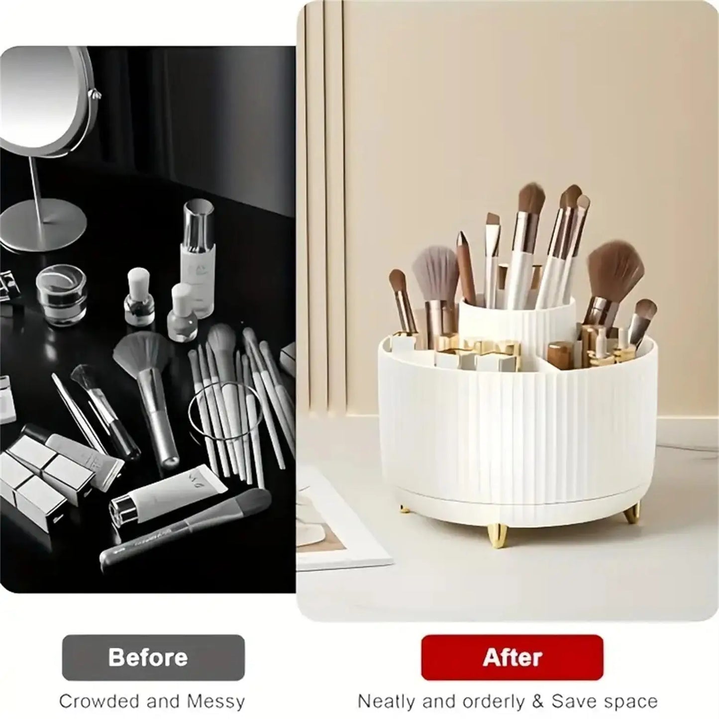 Organizador Giratorio de Maquillaje 360°