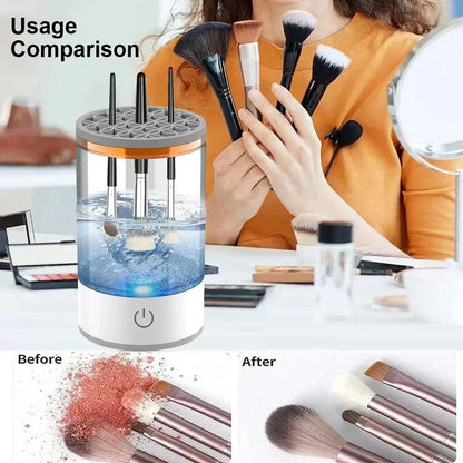 Limpiador Eléctrico Automático de Brochas de Maquillaje