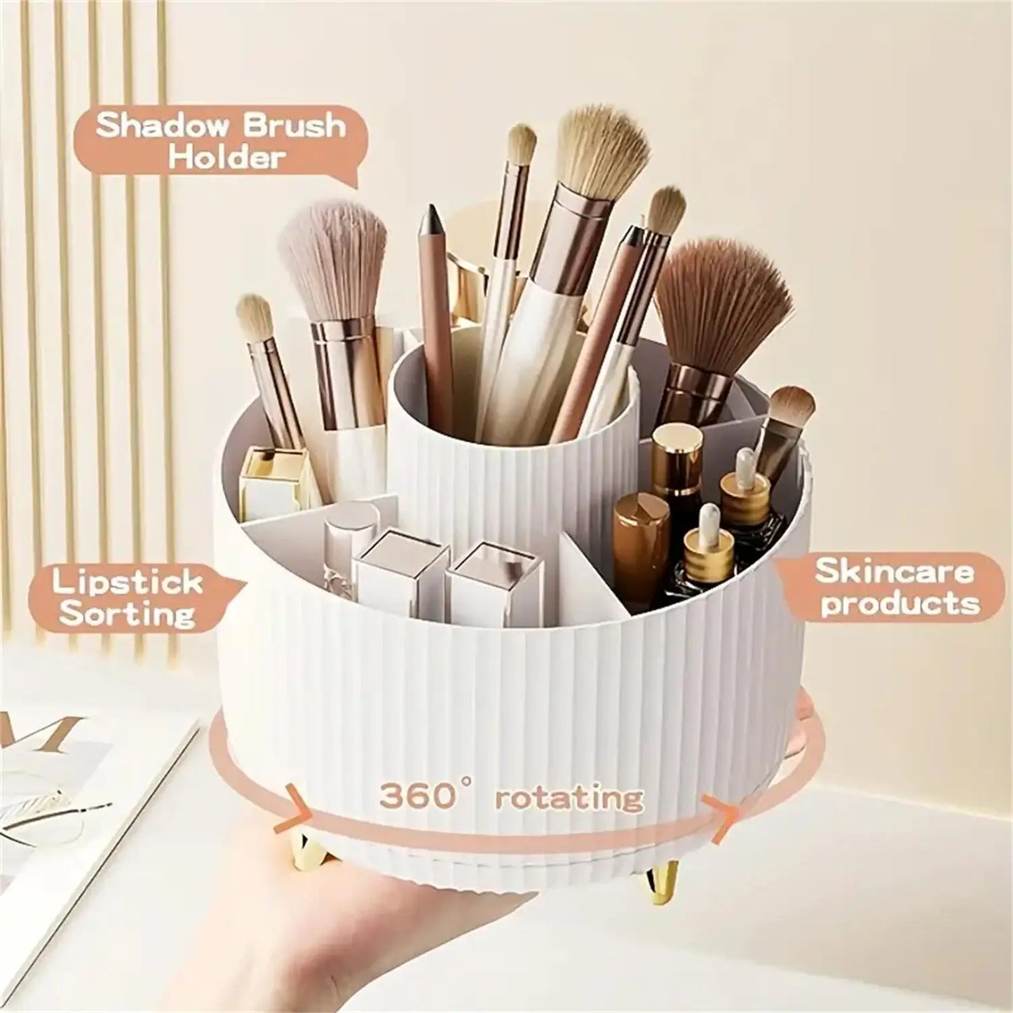 Organizador Giratorio de Maquillaje 360°