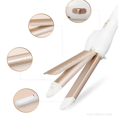 Dispositivo 2 en 1 para rizar y alisar: mini plancha alisadora profesional bivolt eficiente